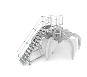 Roossien Aluminium onderhoudsbordes voor grijper Roossien Aluminium onderhoudsbordes voor grijper