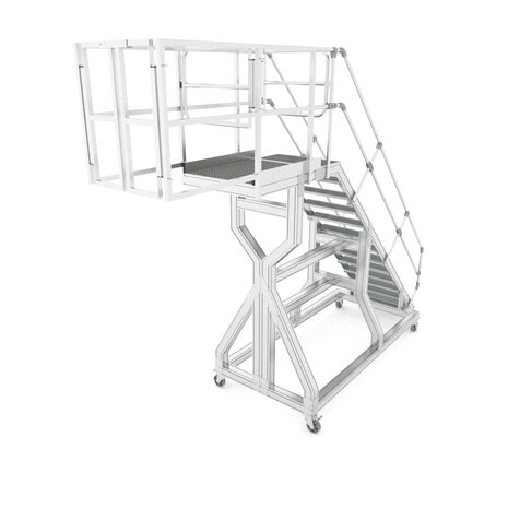 Roossien Aluminium onderhoudsbordes voor grijper