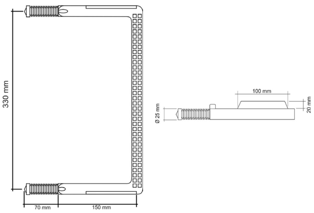 Munk Staalverzinkte klimbeugel met HDPE omhulsel, Ø 25mm Munk Staalverzinkte klimbeugel met HDPE omhulsel, Ø 25mm