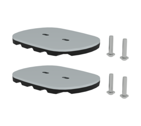 Roossien Nivello-voetplaat voor roosters (set 2 stuks)