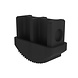 Munk Set van 4 stuks ladderschoen 85x25mm inwendig, zwart Munk Set van 4 stuks ladderschoen 85x25mm inwendig, zwart