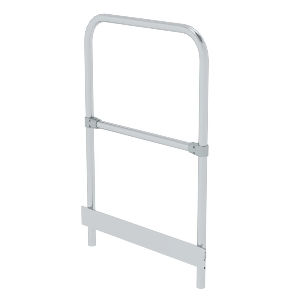 Roossien Leuningwerk vaste trap met platform, kopse zijde, B=800mm