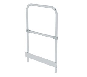 Munk Leuningwerk vaste trap met platform, kopse zijde, B=800mm