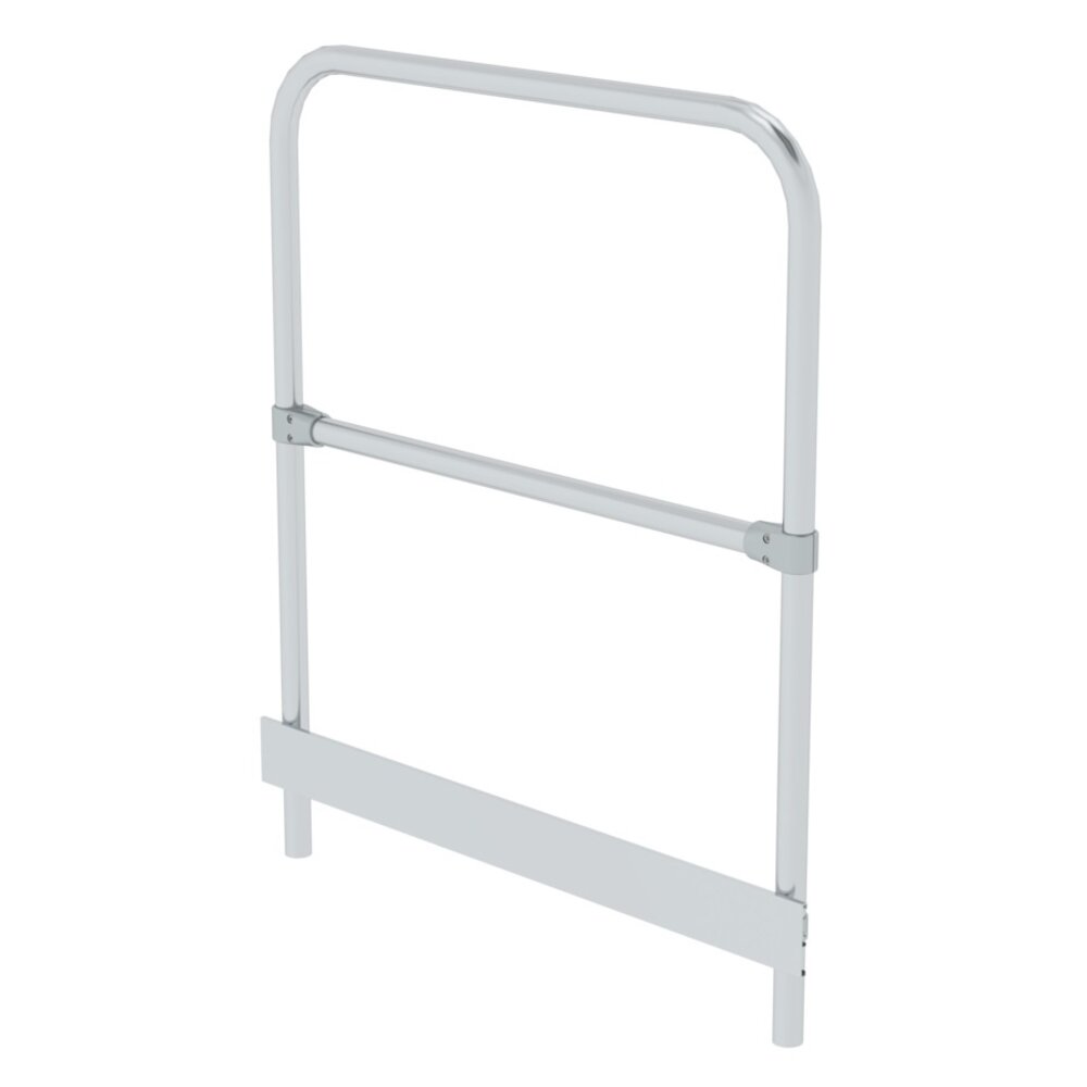 Roossien Leuningwerk vaste trap met platform, kopse zijde, B=1.000mm