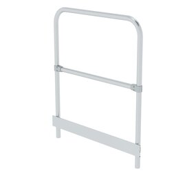 Roossien Leuningwerk vaste trap met platform, kopse zijde, B=1.000mm