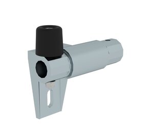 Munk Aluminium eindstop t.b.v. rail voor stellingtrappen, links