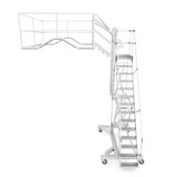 Roossien Tankwagentrap met zijwaartse uitstap