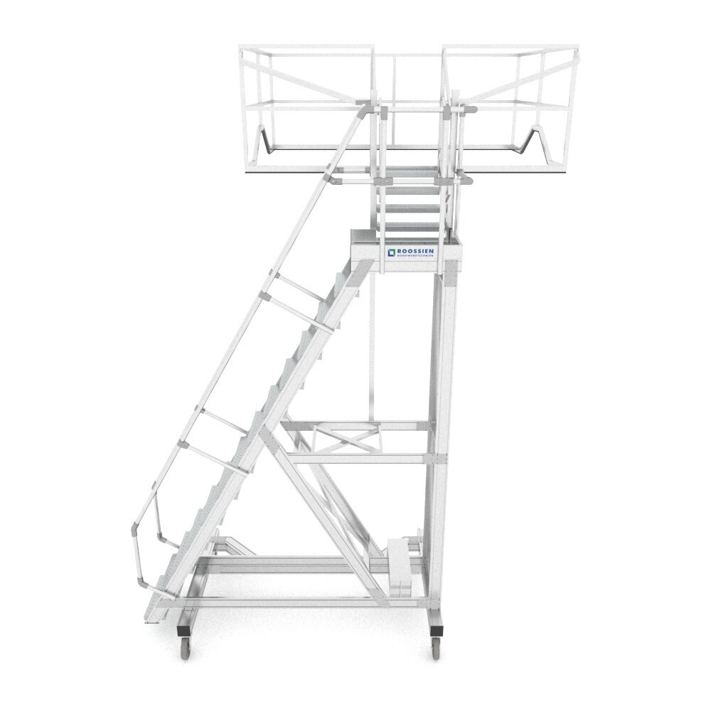 Roossien Tankwagentrap met zijwaartse uitstap Roossien Tankwagentrap met zijwaartse uitstap