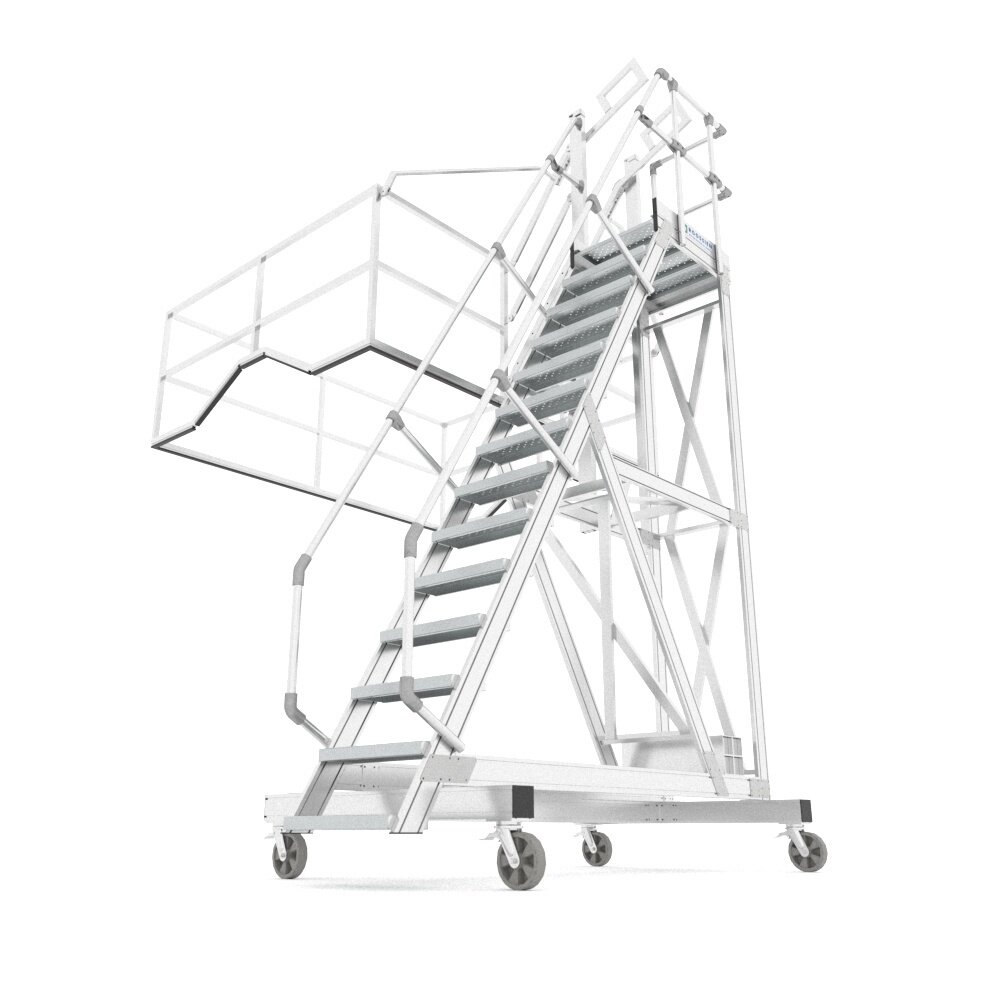 Roossien Tankwagentrap met zijwaartse uitstap Roossien Tankwagentrap met zijwaartse uitstap