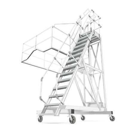 Roossien Tankwagentrap met zijwaartse uitstap Roossien Tankwagentrap met zijwaartse uitstap