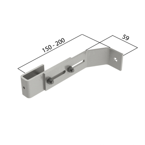 Roossien Staalverzinkte verstelbare wandanker, 165-215mm