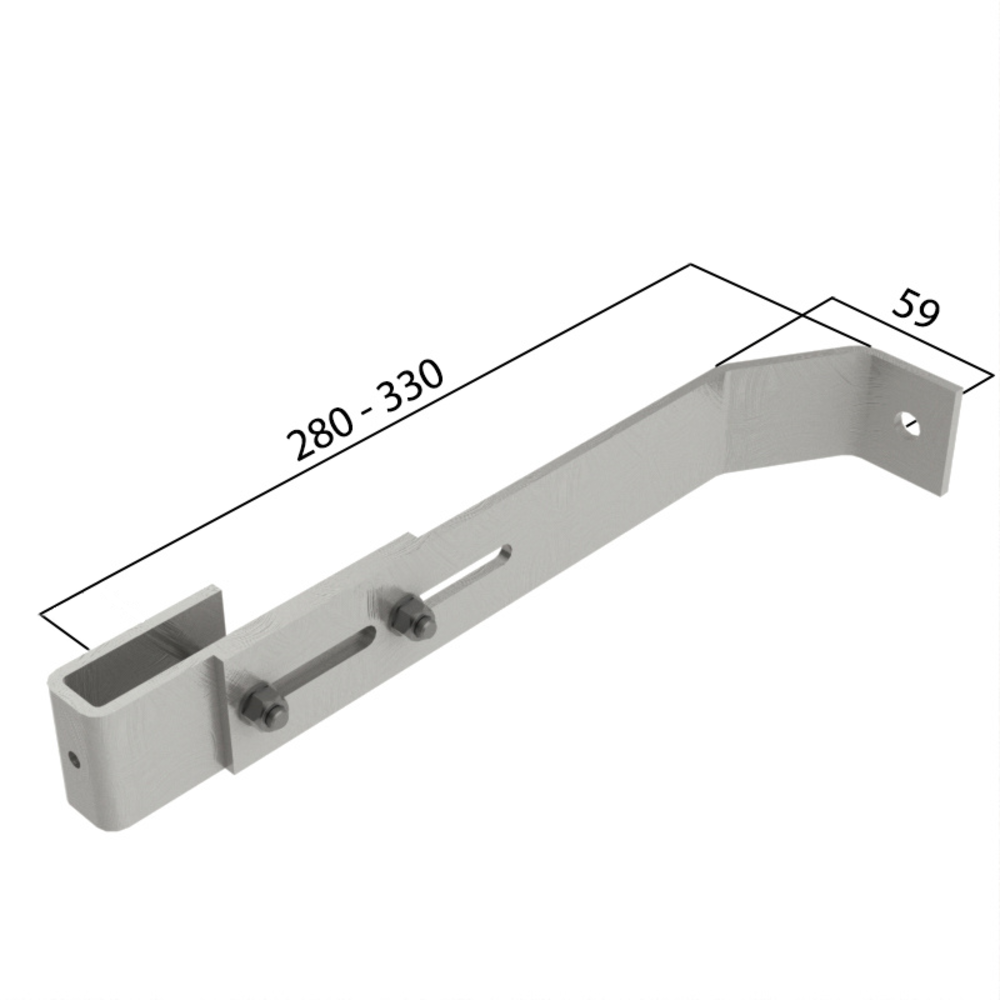 Roossien Staalverzinkte verstelbare wandanker, 280-330mm