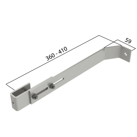 Munk Staalverzinkte verstelbare wandanker, 360-410mm Munk Staalverzinkte verstelbare wandanker, 360-410mm