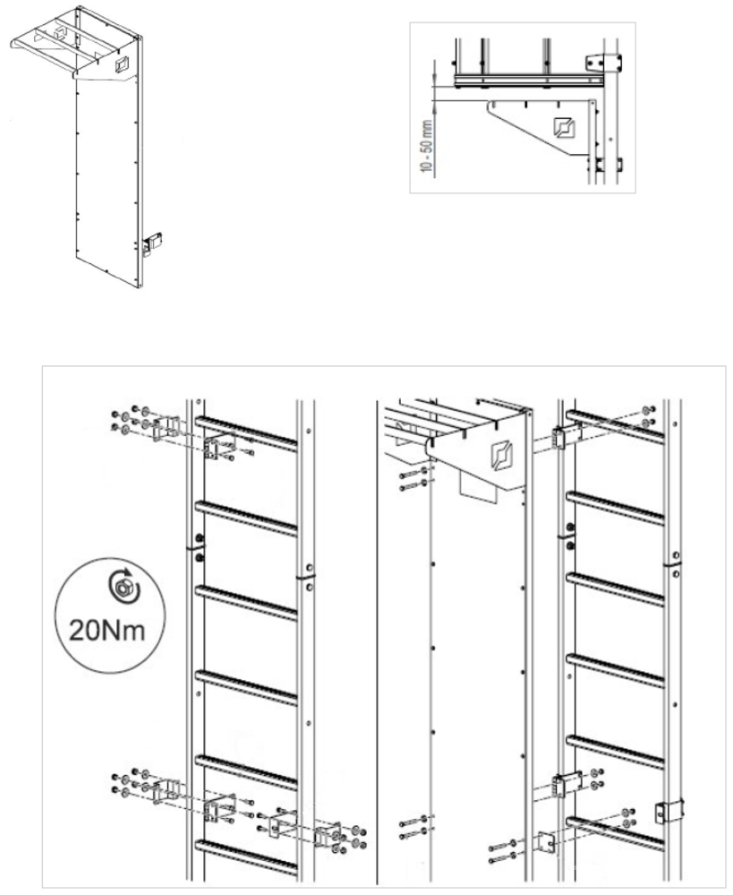 Roossien Staalverzinkte afsluitdeur voor kooiladder
