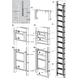 Munk Aluminium valladder voor kooiladder Munk Aluminium valladder voor kooiladder