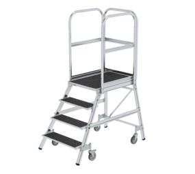 Munk Verrijdbare bordestrap, 4 treden (anti-slip R13) Munk Verrijdbare bordestrap, 4 treden (anti-slip R13)