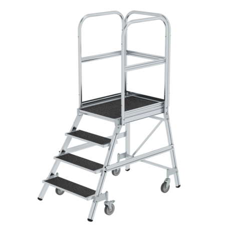 Munk Verrijdbare bordestrap, 4 treden (anti-slip R13) Munk Verrijdbare bordestrap, 4 treden (anti-slip R13)