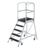 Munk Verrijdbare bordestrap, 5 treden (anti-slip R13 Korund)