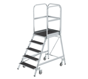 Munk Verrijdbare bordestrap, 5 treden (anti-slip R13 Korund) Munk Verrijdbare bordestrap, 5 treden (anti-slip R13 Korund)