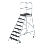 Munk Verrijdbare bordestrap, 8 treden (anti-slip R13 Korund)