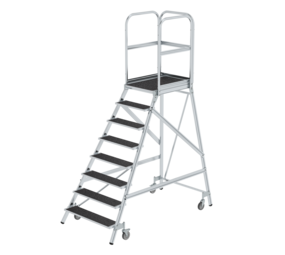 Munk Verrijdbare bordestrap, 8 treden (anti-slip R13 Korund) Munk Verrijdbare bordestrap, 8 treden (anti-slip R13 Korund)