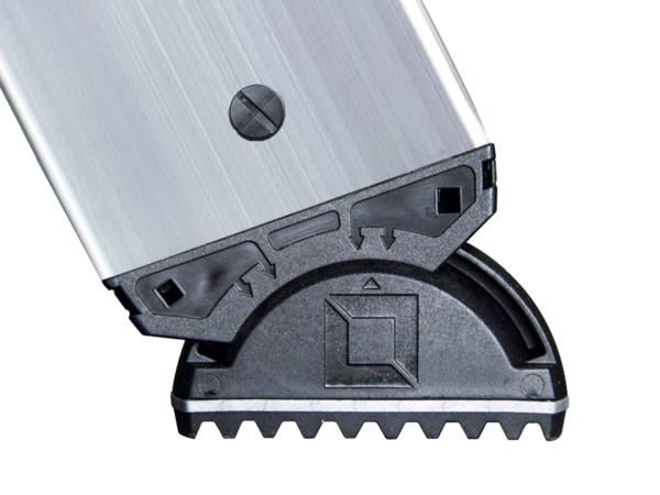 Roossien Aluminium dubbele trap 2x7 treden, 250kg belastbaar (anti-slip R13 Korund)