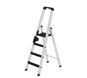 Roossien Aluminium industrietrap 4 treden, 250kg belastbaar (anti-slip R13 Korund)