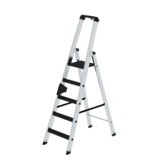 Roossien Aluminium industrietrap 5 treden, 250kg belastbaar (anti-slip R13 Korund)