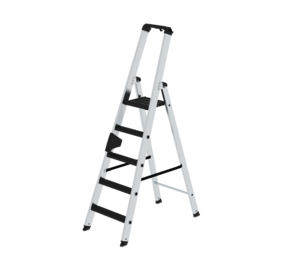 Munk Aluminium industrietrap 5 treden, 250kg belastbaar (anti-slip R13 Korund) Munk Aluminium industrietrap 5 treden, 250kg belastbaar (anti-slip R13 Korund)