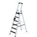 Roossien Aluminium industrietrap 6 treden, 250kg belastbaar (anti-slip R13 Korund)