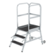 Munk Aluminium verrijdbare bordestrap 3 treden met handgrepen (anti-slip R13 Korund) Munk Aluminium verrijdbare bordestrap 3 treden met handgrepen (anti-slip R13 Korund)