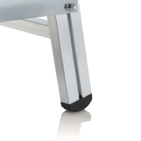 Roossien Aluminium verrijdbare bordestrap 3 treden met handgrepen (anti-slip R13 Korund)