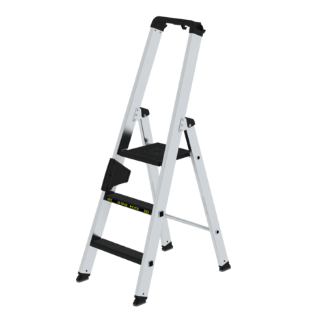 Roossien Aluminium industrietrap 3 treden, 250kg belastbaar (anti-slip R13 Korund)