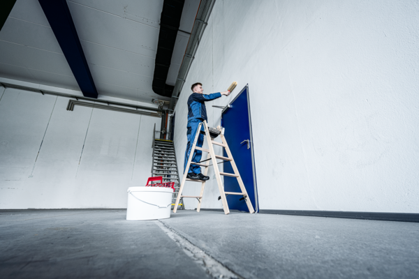 Roossien Houten dubbele trapladder, 2x7 treden