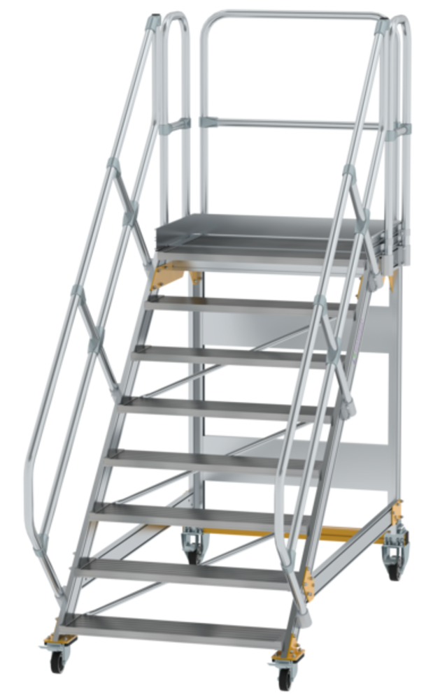 Munk Vliegtuigtrap 8 treden (1.000mm), 45° Munk Vliegtuigtrap 8 treden (1.000mm), 45°