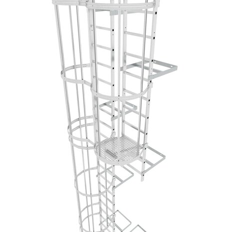 Roossien Kooiladder met bordes Roossien Kooiladder met bordes