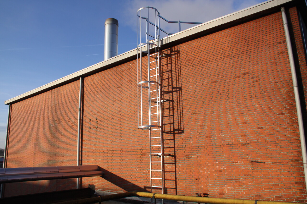 Roossien Kooiladder geschikt voor dakoverstek Roossien Kooiladder geschikt voor dakoverstek
