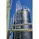 Roossien Kooiladder voor silo met dakveiligheid Roossien Kooiladder voor silo met dakveiligheid