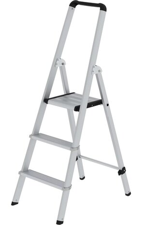 Roossien Aluminium geanodiseerde industrietrap, 3 treden, type ML