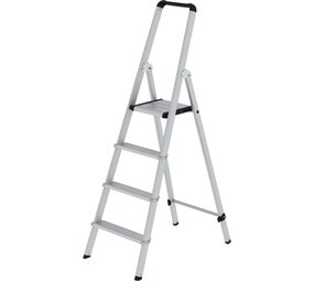 Roossien Aluminium geanodiseerde industrietrap, 4 treden, type ML