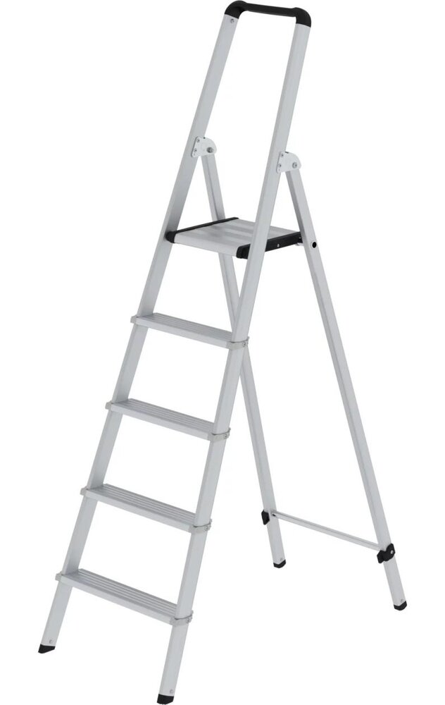 Munk Aluminium geanodiseerde industrietrap, 5 treden, type ML Munk Aluminium geanodiseerde industrietrap, 5 treden, type ML