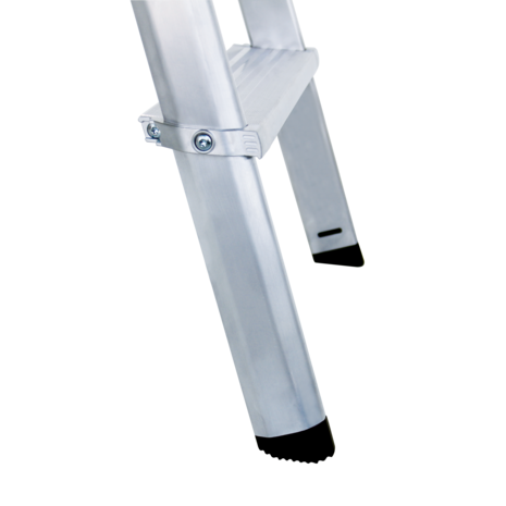 Roossien Aluminium geanodiseerde industrietrap, 4 treden, type ML