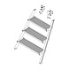 Munk Aluminium trapdeel 4 staalverzinkte treden voor bordestrappen (spare part) Munk Aluminium trapdeel 4 staalverzinkte treden voor bordestrappen (spare part)