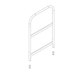 Roossien Kopse leuning voor bordestrappen (spare part)