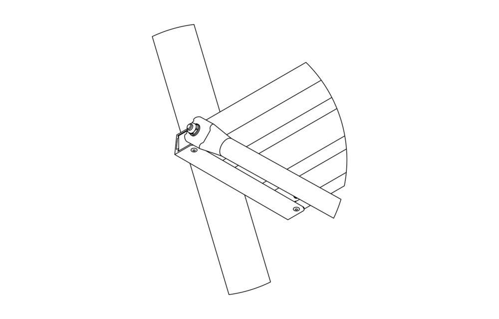 Aluminium trapdeel 7 treden voor bordestrappen (spare part)