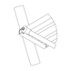 Roossien Aluminium trapdeel 7 treden voor bordestrappen (spare part)