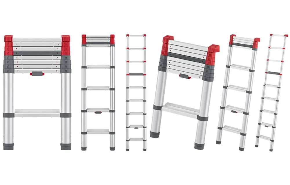 Telescoopladder 9 treden – 2,6 meter