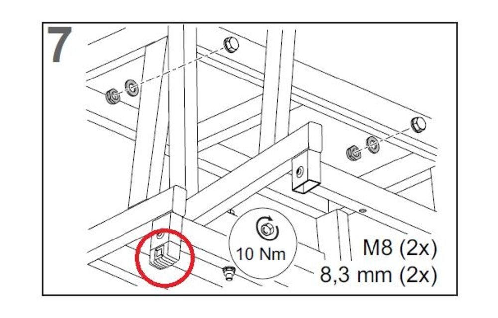Ladderschoen voor modulaire plateautrap (Set van 4 stuks)