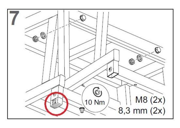 Munk Ladderschoen voor modulaire plateautrap (Set van 4 stuks)