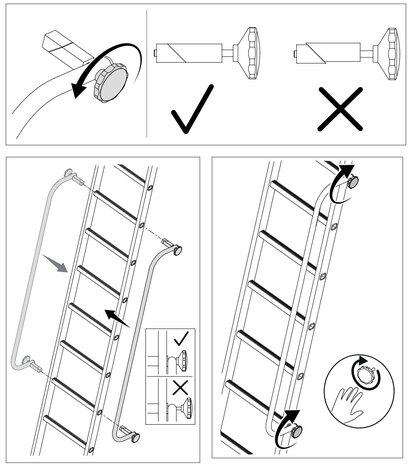 Roossien Uitneembare handleuning 2.000 mm voor sport-/tredeafstand 235 mm Roossien Uitneembare handleuning 2.000 mm voor sport-/tredeafstand 235 mm